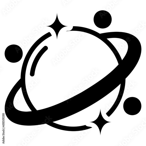 saturn glyph icon