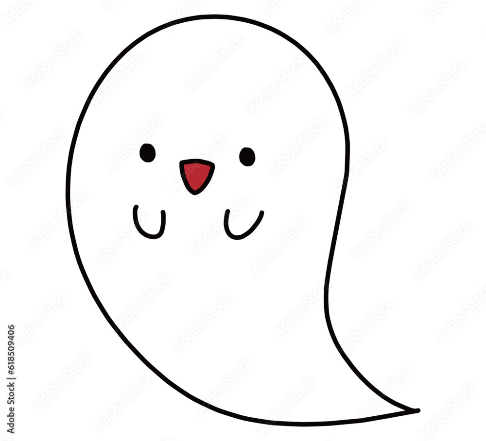 シンプルなオバケのイラスト素材 シンプルなオバケのイラスト素材