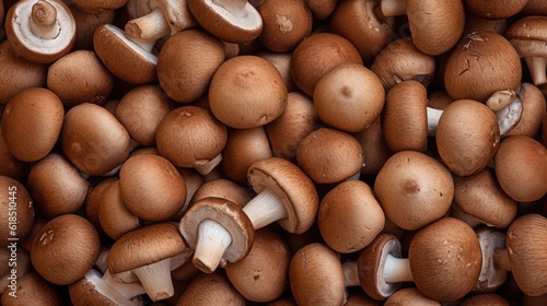 champignon mushrooms close up