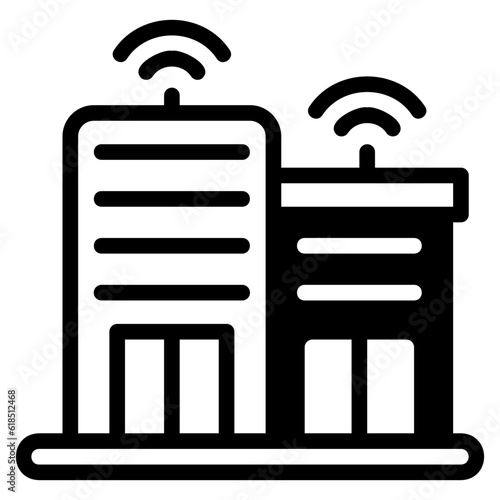 telecommunication company glyph icon
