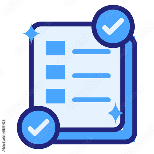 planning blue icon