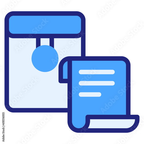 document blue icon