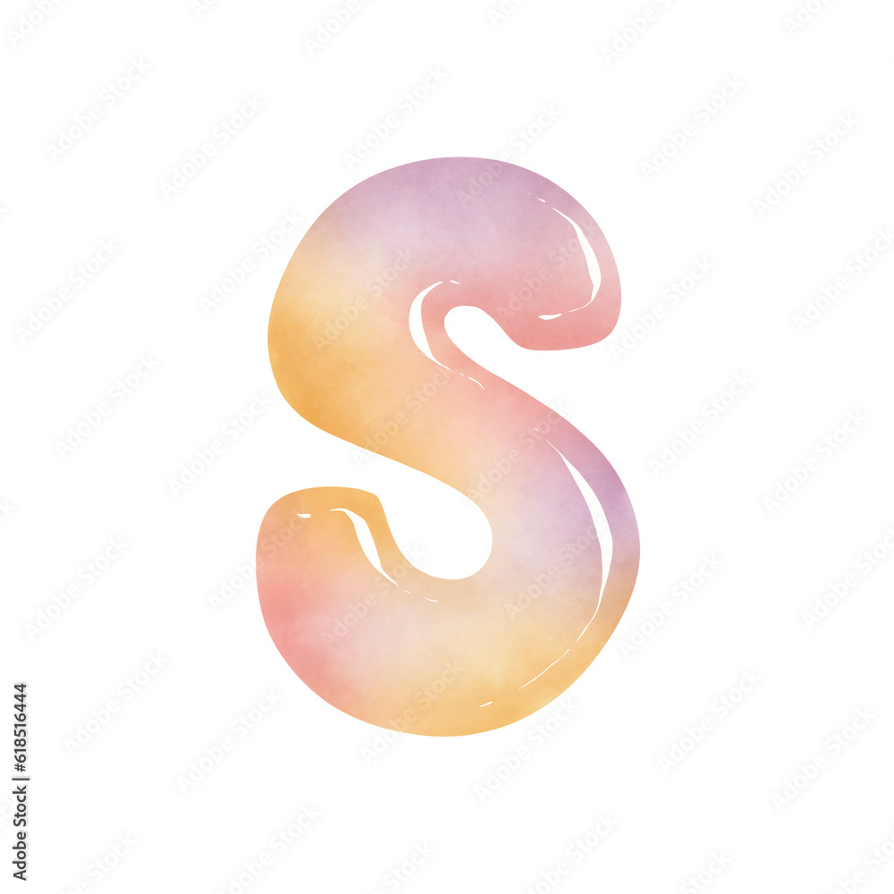 Naklejka premium Cute font cute colors 