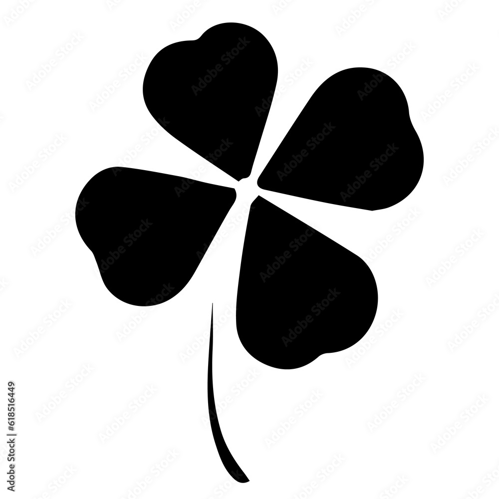 illustration of a four leaf clover illustration of a four leaf clover