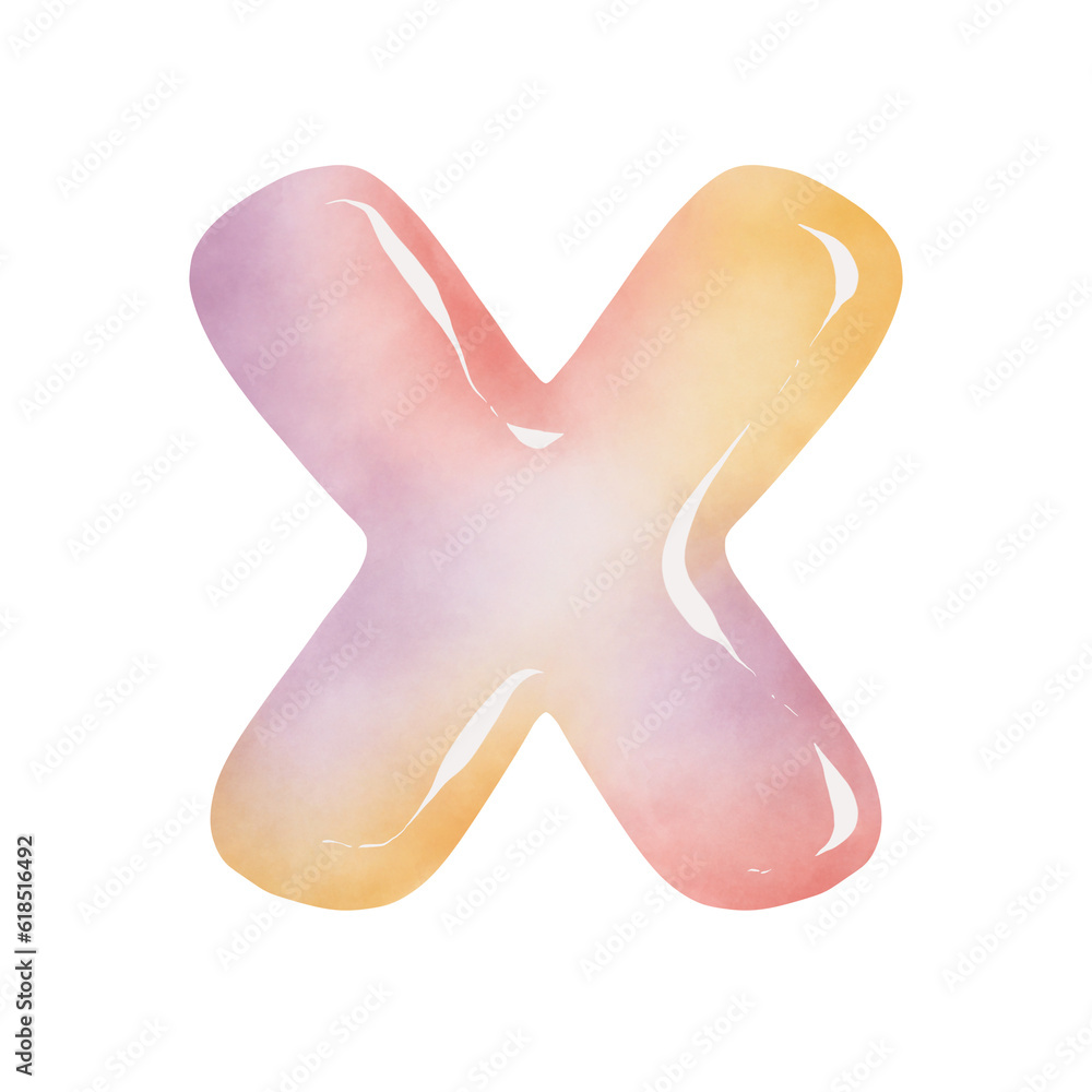 Fototapeta premium Cute font cute colors 