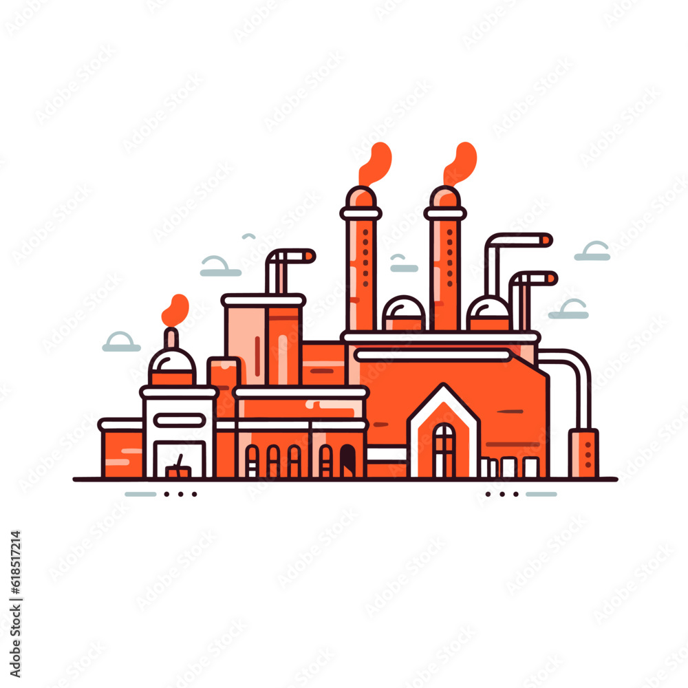Naklejka premium Bank building vector icon illustration