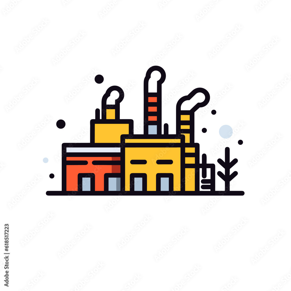 Bank building vector icon illustration