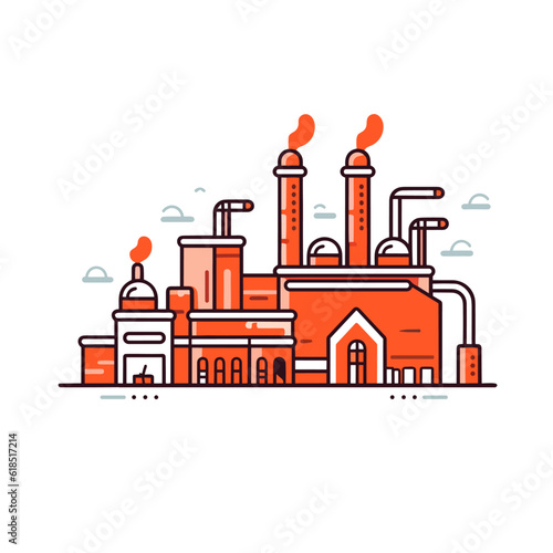 Bank building vector icon illustration