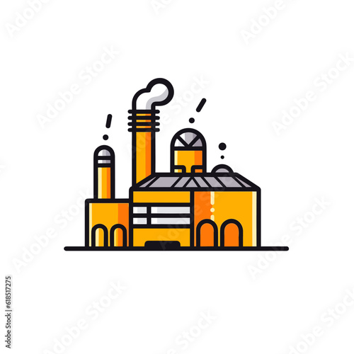 Bank building vector icon illustration