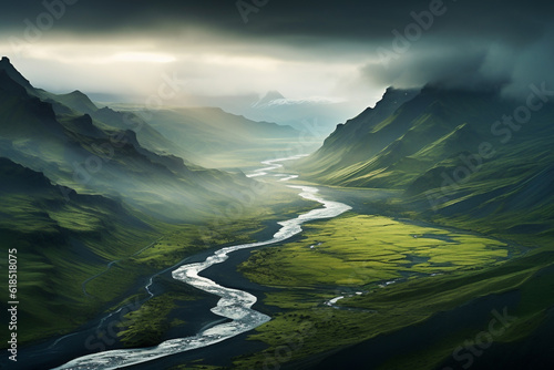 Iceland landscape photography  rivers  waterfalls and mountains