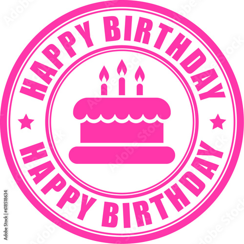 Happy birthday vector sign