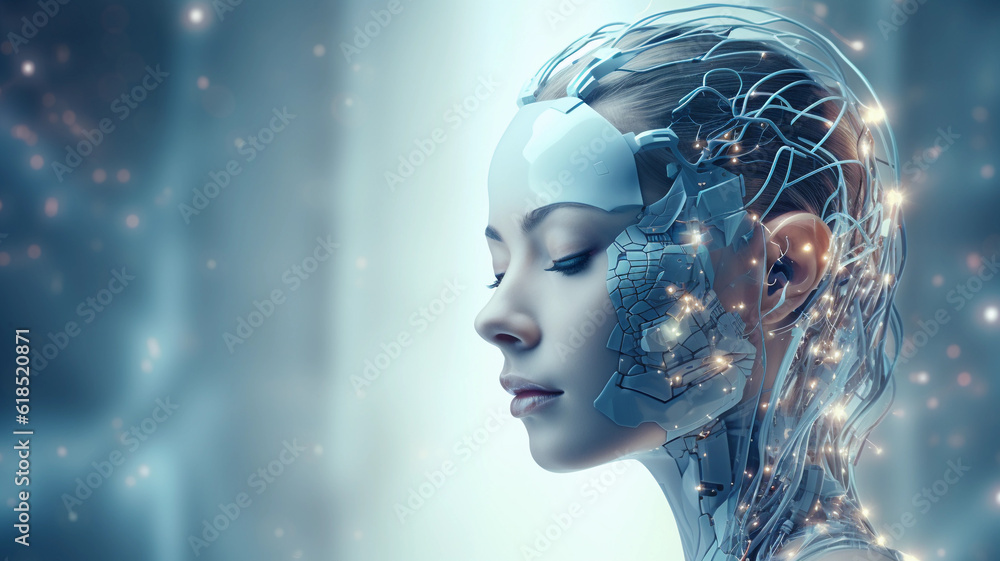 Artificial intelligence. Technology web background. Virtual concept Artificial intelligence. Technology web background. Virtual concept