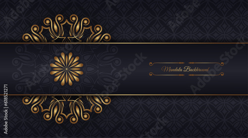 luxury background with mandala ornament