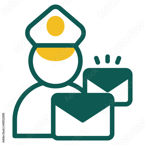 mailman color icon icon