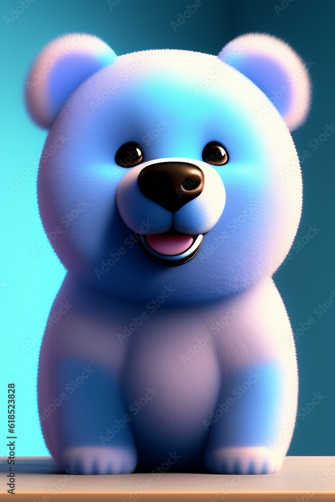 Fototapeta premium Banoo Blue Teddy Bear