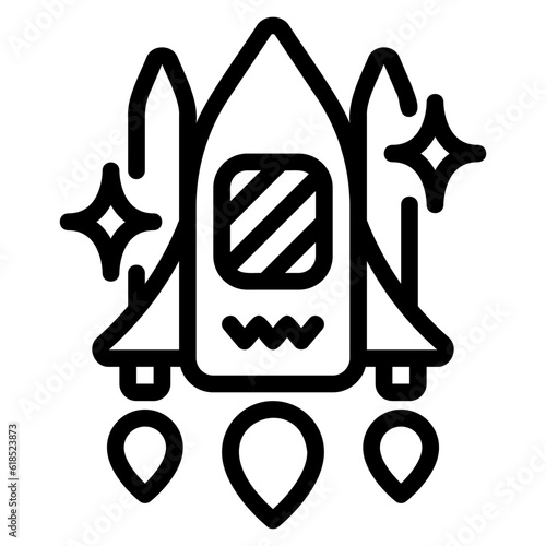 spaceships outline icon icon photo