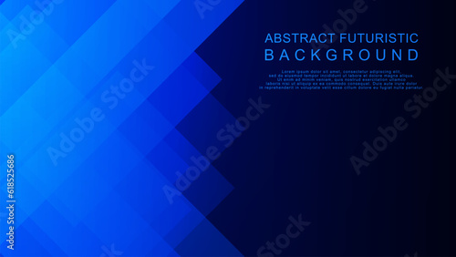 Abstract futuristic with simple shape on dark blue technology background design.