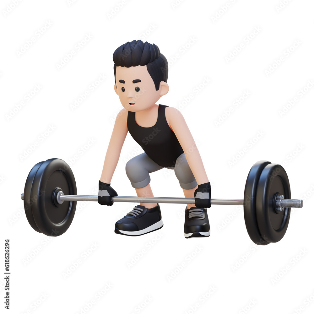 3D Sportsman Character Building Strength and Power with Deadlift Workout 3D Sportsman Character Building Strength and Power with Deadlift Workout