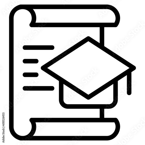 bachelor outline icon icon