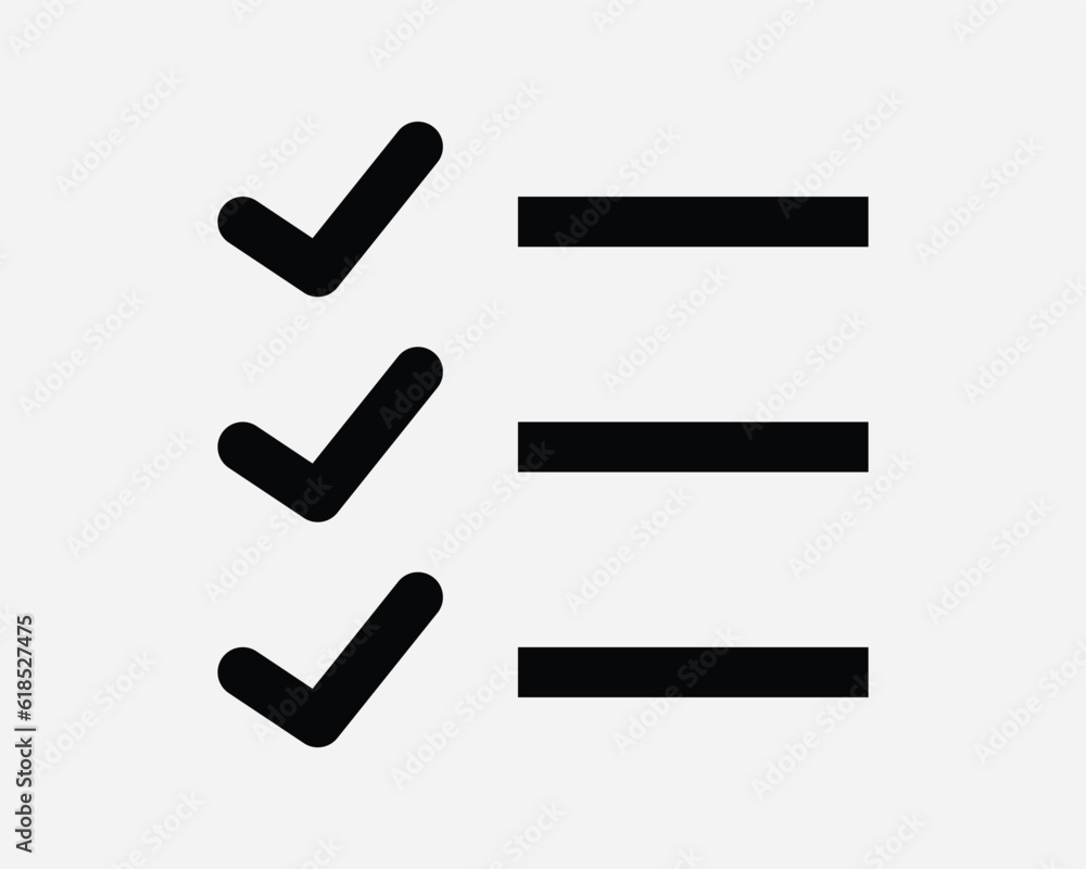 Check List Icon Checklist Menu Checkmark Tick Checkbox Document Report Choice Questionnaire Black White Graphic Clipart Artwork Symbol Sign Vector EPS Check List Icon Checklist Menu Checkmark Tick Checkbox Document Report Choice Questionnaire Black White Graphic Clipart Artwork Symbol Sign Vector EPS