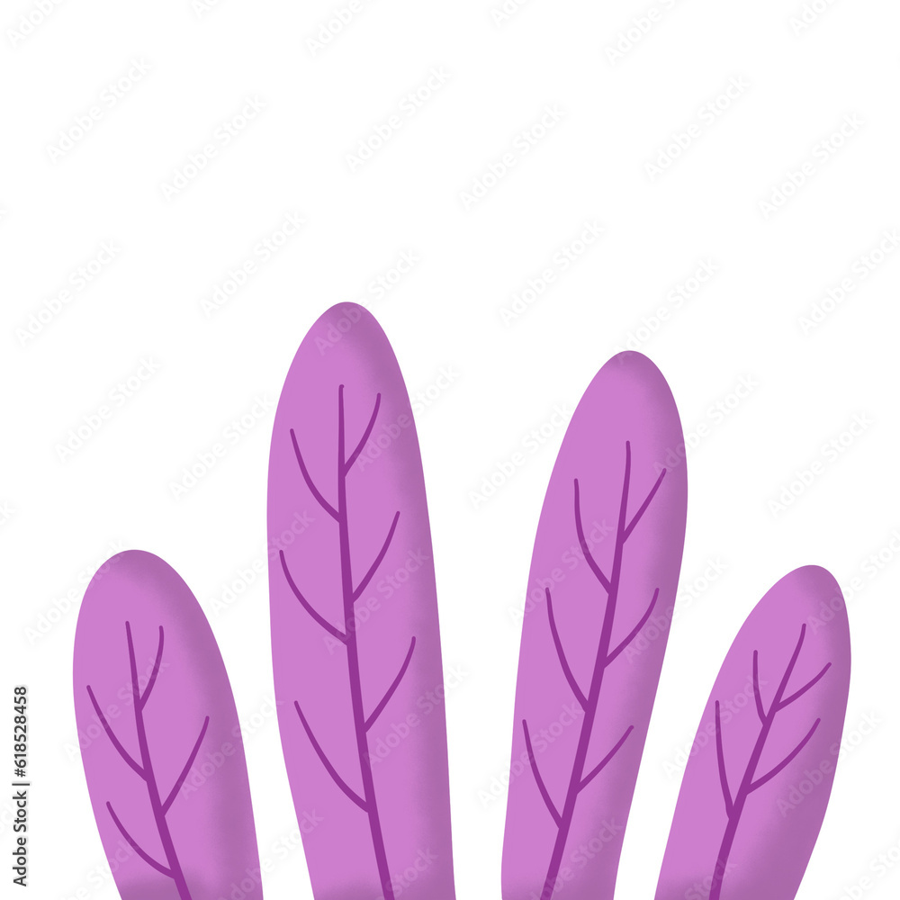Whimsical Wonders Purple Leaf Cartoon's Playful Aesthetics Whimsical Wonders Purple Leaf Cartoon's Playful Aesthetics