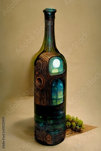 cottagecore wine bottle wallpaper 