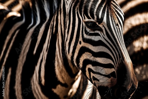 Zebra stripes texture. Generative ai