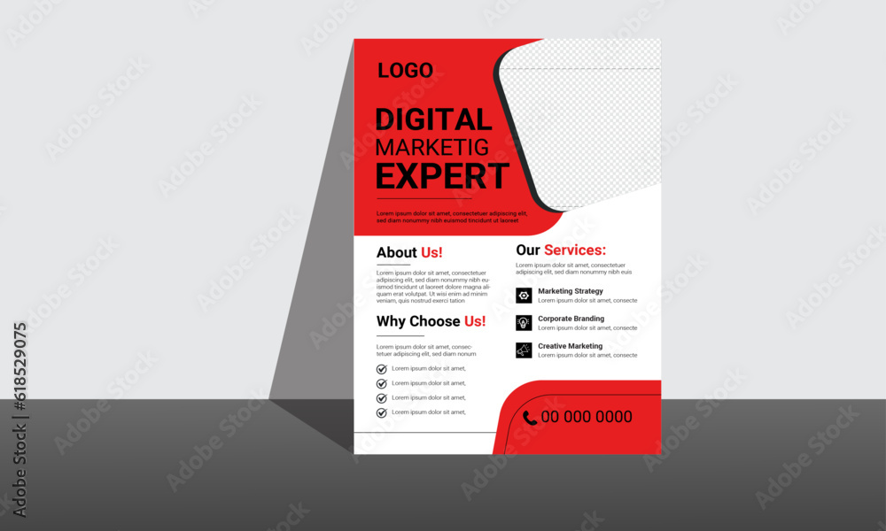 Business Flyer Layout with Graphic Elements. Business Flyer Layout with Graphic Elements.