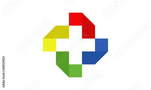 Medical logo, cross logo, medical center logo, health symbols