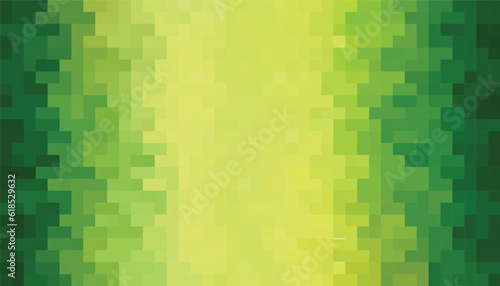 Abstract geometry square green and yellow background pattern. vector illustration.
