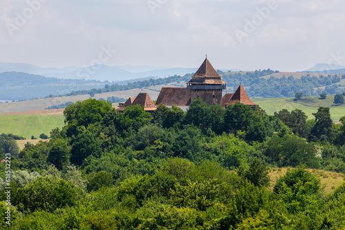 The fortified church of Viscri in Romania