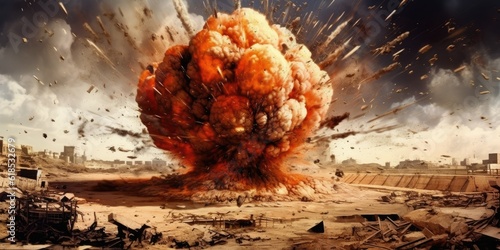 Ground-Shaking Explosion in Warzone photo