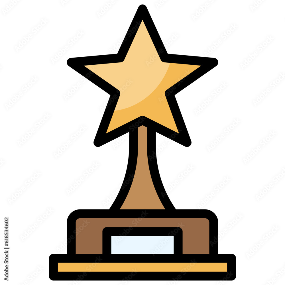 STAR TROPHY line icon,linear,outline,graphic,illustration STAR TROPHY line icon,linear,outline,graphic,illustration