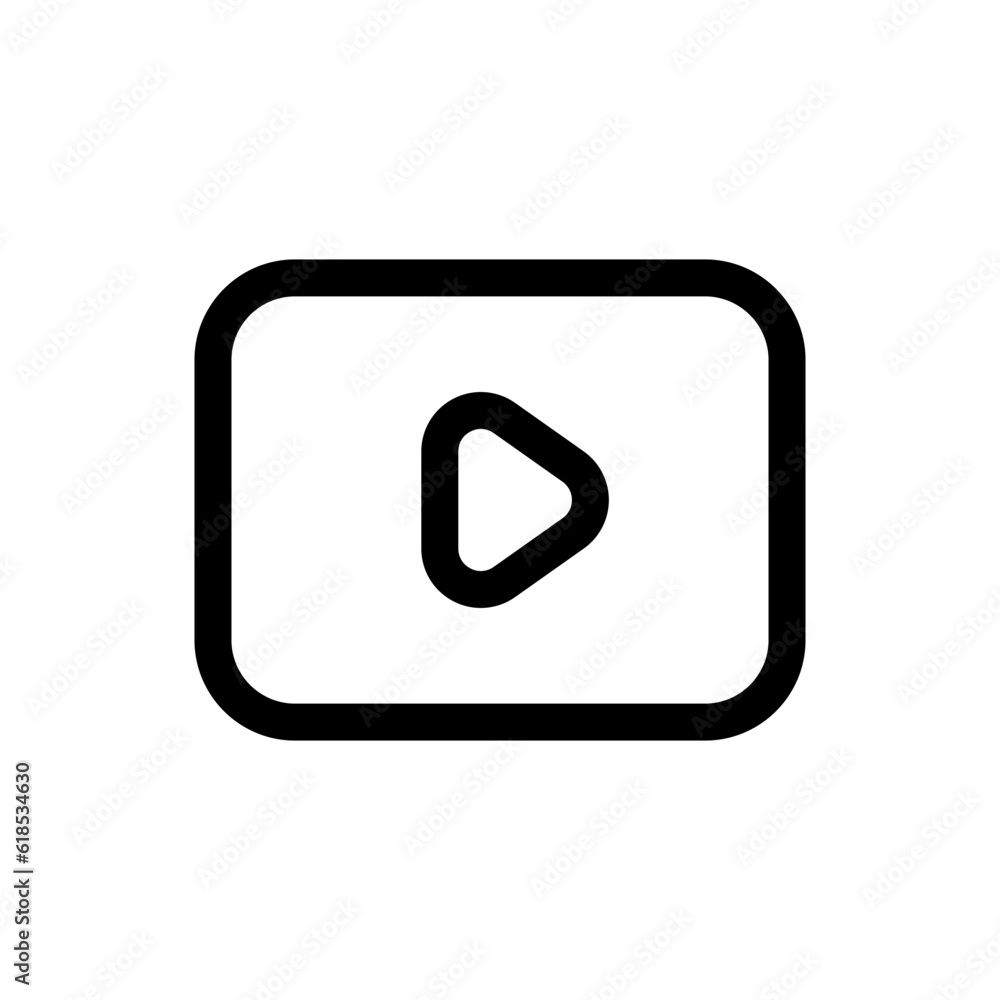 Simple Video icon. The icon can be used for websites, print templates, presentation templates, illustrations, etc Simple Video icon. The icon can be used for websites, print templates, presentation templates, illustrations, etc