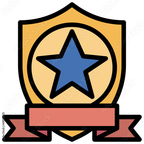WINNERS SHIELD line icon,linear,outline,graphic,illustration