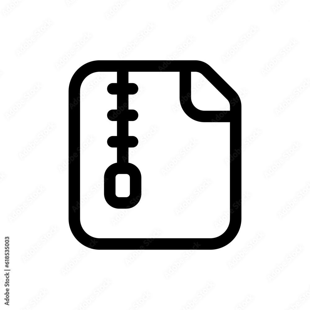 Simple Zip File icon. The icon can be used for websites, print templates, presentation templates, illustrations, etc Simple Zip File icon. The icon can be used for websites, print templates, presentation templates, illustrations, etc