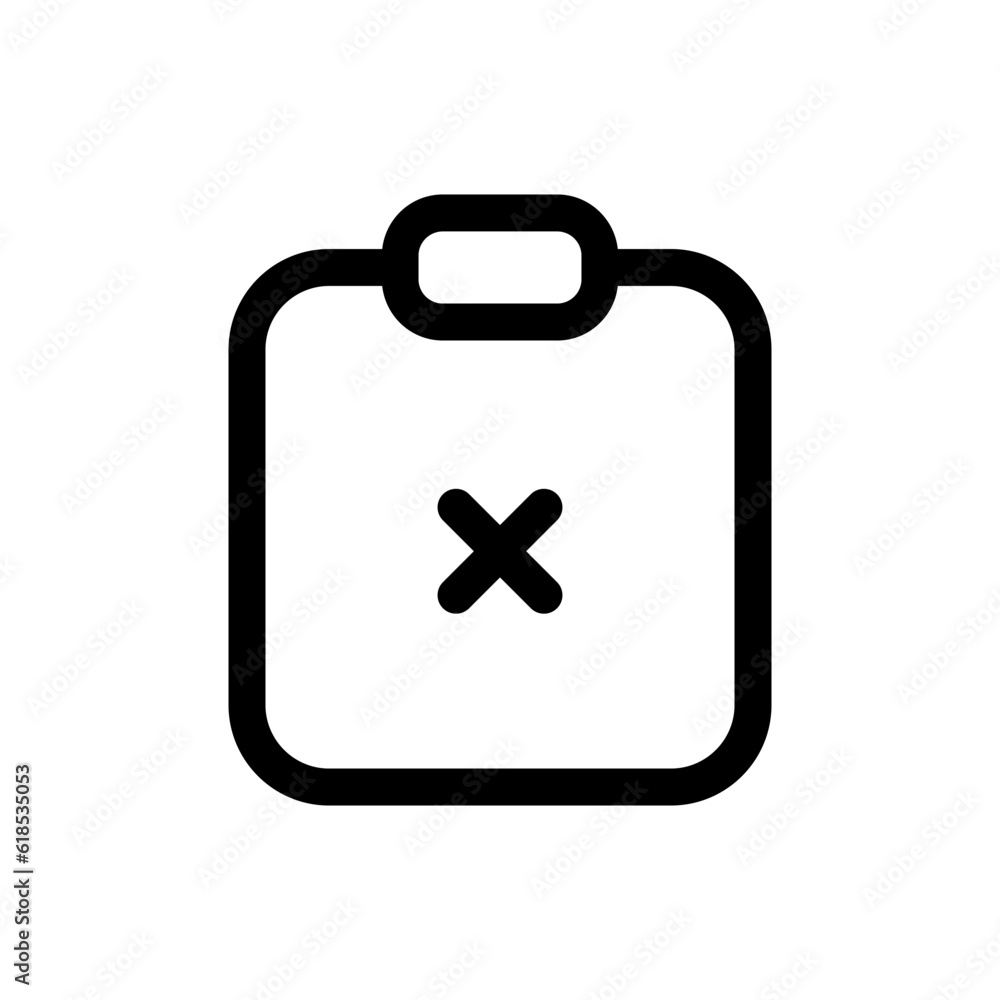 Obraz premium Simple Clipboard icon. The icon can be used for websites, print templates, presentation templates, illustrations, etc