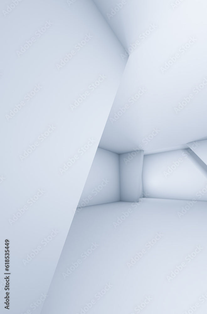 3D Rendering of Minimal Empty Vertical Interior 3D Rendering of Minimal Empty Vertical Interior