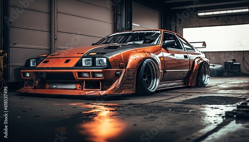Customized Nissan ZX300 Coupé Parked in the City 