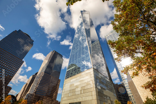 One World Trade Center skyscraper office building in Manhattan, New York 