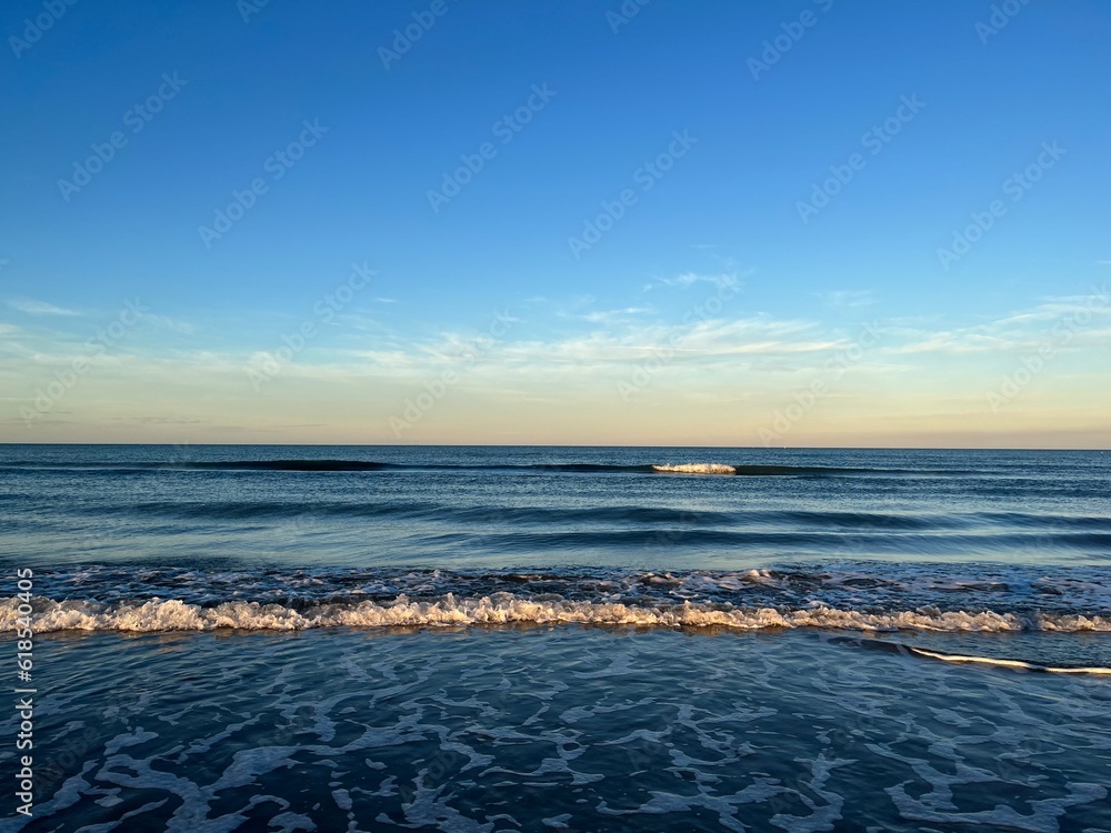 Fototapeta premium Mediterranean Sea, Rimini Beach, Italy
