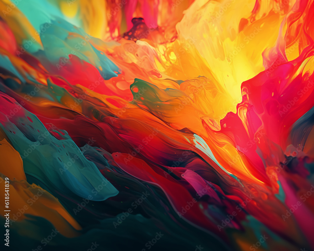 Mesmerizing abstract background with vibrant colors and flowing shapes Mesmerizing abstract background with vibrant colors and flowing shapes