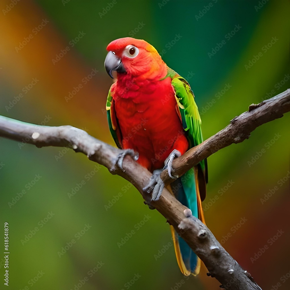 Obraz premium green winged macaw