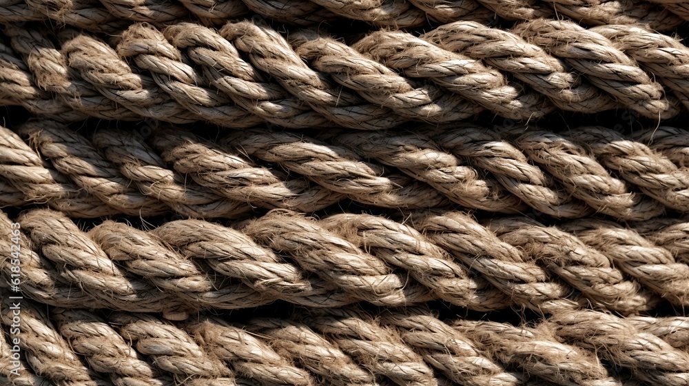 Rope texture close up, danish design, high resolution, generative AI Rope texture close up, danish design, high resolution, generative AI