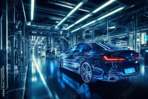 The future of mobility: AI-powered car factory enhances production efficiency Generative AI © shaista