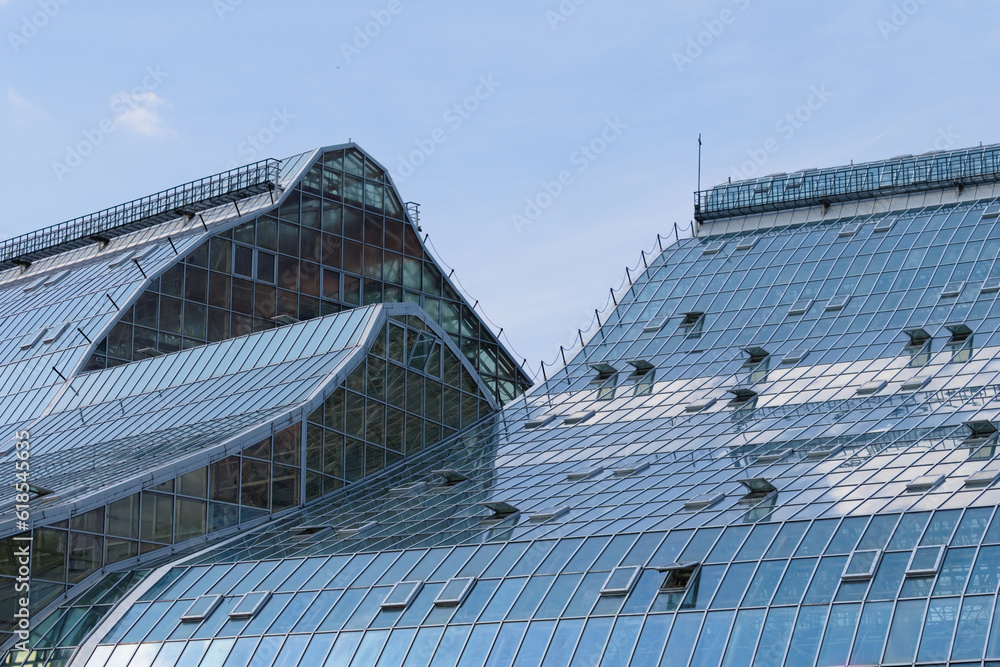 Greenhouse in the Tsitsin Main Moscow Botanical Garden of Academy of Sciences.