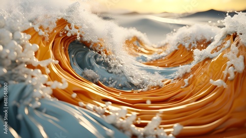 orange water splash