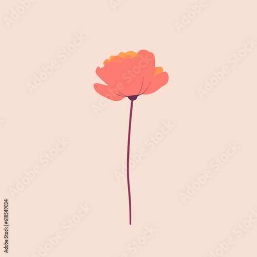 flower vector in minimal style