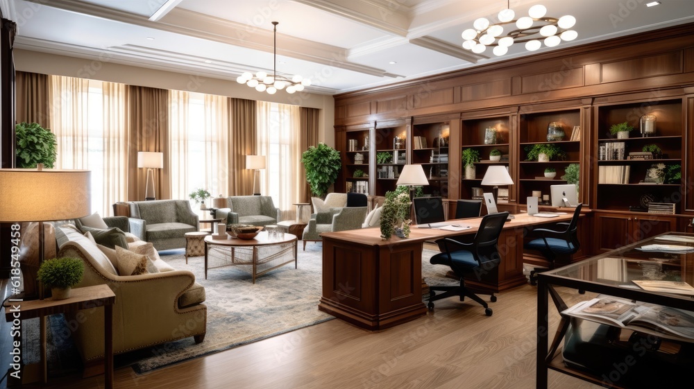 Inspiring office interior design Transitional style Corporate Office ...