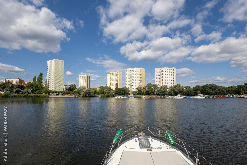 Neustädter havelbucht Potsdam mit dem Motorboot